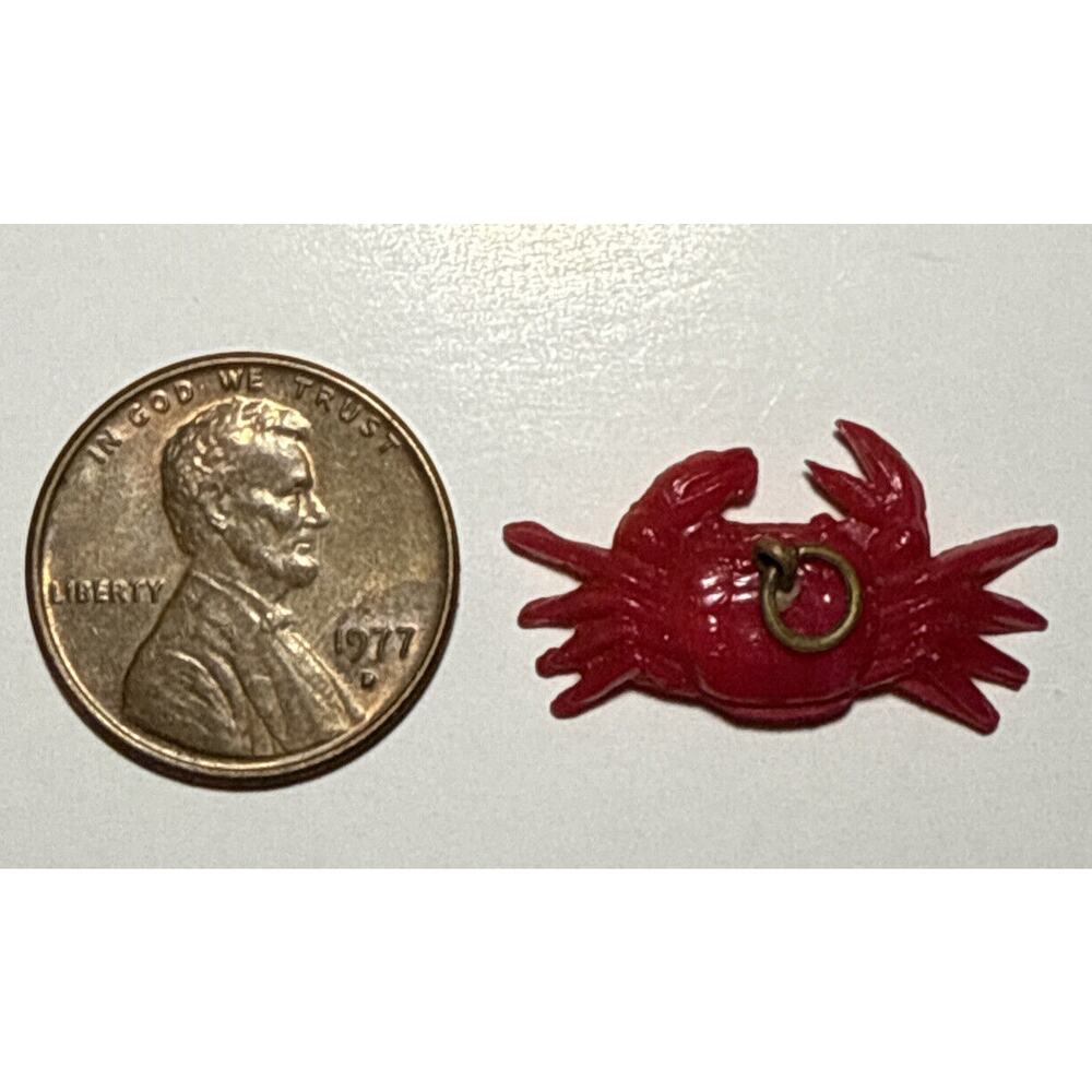 RARE Vintage Crab Cracker Jack Celluloid Charm 1A